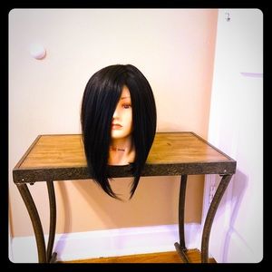 Model Model lace front wig synthetic